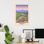 Mount Snowdon Moderne Reisposter Poster (Thuiskantoor)