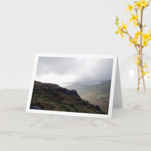 Mount Snowdon, Nationaal Park Snowdonia, Wales Kaart (Gele Bloem)