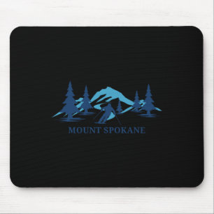 Mount Spokane Washington Skigebied Skiën Skiloper Muismat