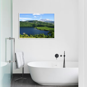 Mount St Helens Coldwater Lake Schitterend Landsch Perfect Poster