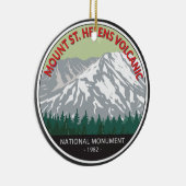 Mount St Helens National Volcanic Monument Keramisch Ornament (Rechts)