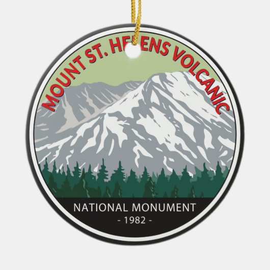 Mount St Helens National Volcanic Monument Keramisch Ornament (Voorkant)