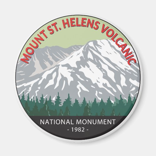 Mount St Helens National Volcanic Monument  Magneet (Voorkant)