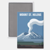 Mount St Helens National Volcanic Monument Magneet (Voorkant / Achterkant)
