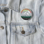 Mount St Helens National Volcanic Monument Ronde Button 5,7 Cm (In situ)