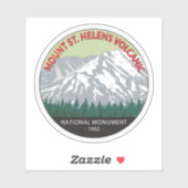 Mount St Helens National Volcanic Monument  Sticker (Vel)
