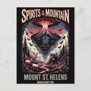 Mount St Helens Washington Geheugen Vulkan Horror Briefkaart