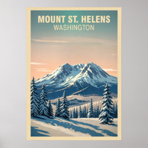Mount St. Helens Washington V06 Poster