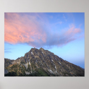 Mount Stuart, bij zonsondergang Poster