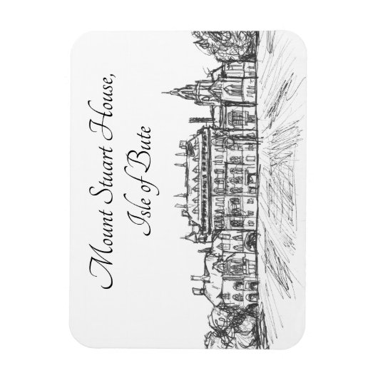 Mount Stuart House, eiland Bute- Magneet (Verticaal)
