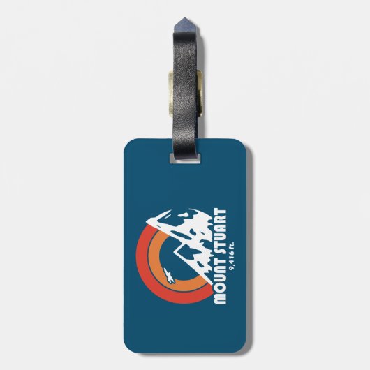 Mount Stuart Washington Sun Eagle Bagagelabel (Achterkant verticaal)
