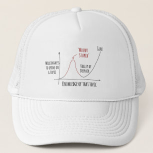 Mount Stupid Dunning Kruger Effect Trucker Hat Pet