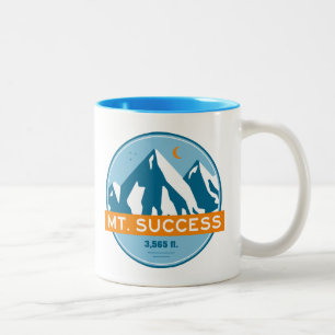 Mount Success New Hampshire Sterren Maan Tweekleurige Koffiemok