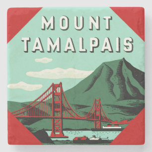Mount Tamalpais Kerstversiering Stenen Onderzetter