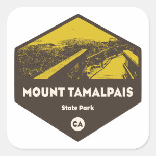 Mount Tamalpais State Park Californië Vierkante Sticker