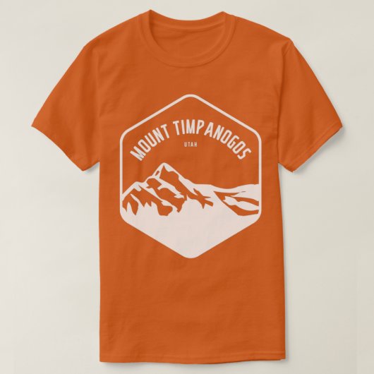 Mount Timpanogos Utah Mountainer T-shirt (Design voorkant)