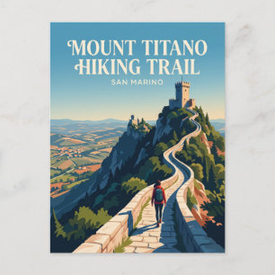 Mount Titano Wandelroute San Marino Briefkaart