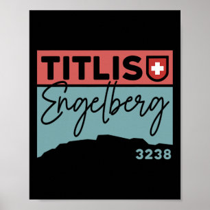 Mount Titlis Engelberg Zwitserland Wandeltocht Wan Poster