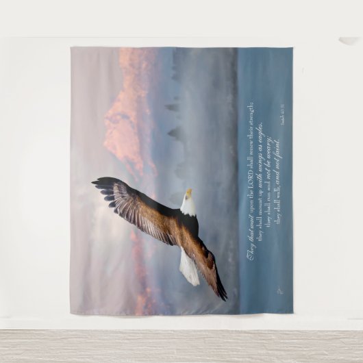 Mount Up met vleugels zoals Eagles Fine Art Wandkleed (Voorkant)