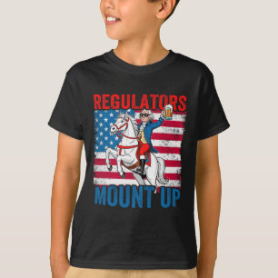 Mount Up Regulators 4 juli Onafhankelijkheidsdag V T-shirt