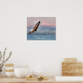 Mount Up With Wings Like Eagles Fine Art Blank Poster (Keuken)
