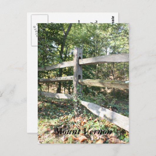 Mount Vernon Briefkaart (Voorkant / Achterkant)