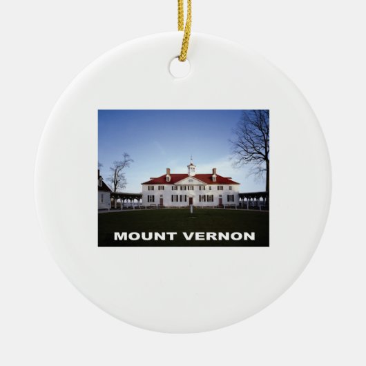 mount vernon gw keramisch ornament (Voorkant)