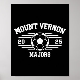 Mount Vernon Majors Soccer Ball 2025 Poster