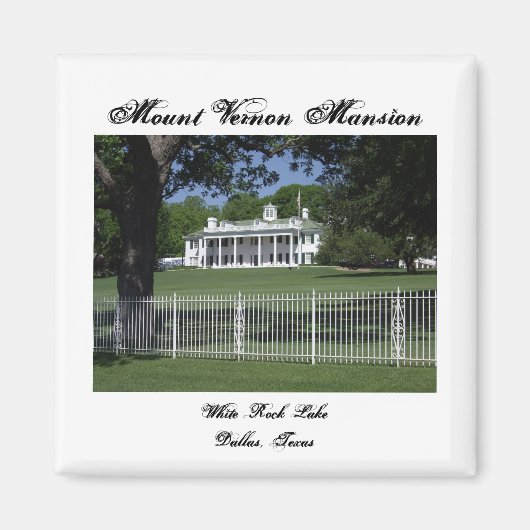 Mount Vernon White Rock Lake Magnet Magneet (Voorkant)