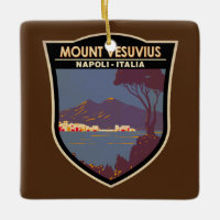 Mount Vesuvius Golf van Napels Badge