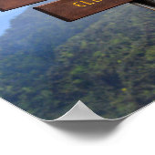 Mount Waialeale Sign, Kauai, Hawaii Poster (Hoek)