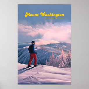 Mount Washington Canada Skigebied Reisposter Poster