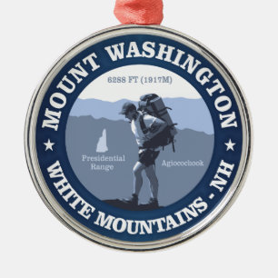 Mount Washington Metalen Ornament
