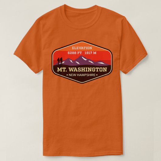 Mount Washington New Hampshire Appalachian Trail M T-shirt (Design voorkant)