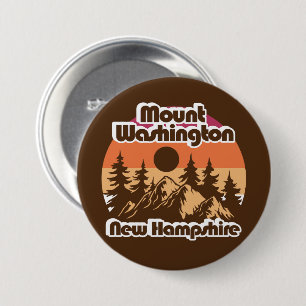 Mount Washington New Hampshire Ronde Button 7,6 Cm