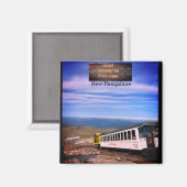 Mount Washington New Hampshire Square Magnet Magneet (Voorkant / Achterkant)
