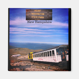 Mount Washington New Hampshire Square Magnet Magneet