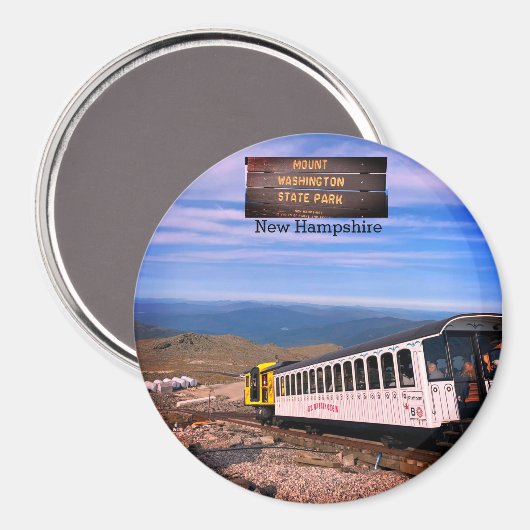 Mount Washington State Park New Hampshire Magnet (Recto/Verso)