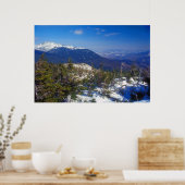 Mount Washington Winter Treeline Uitzicht Poster (Keuken)
