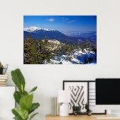Mount Washington Winter Treeline Uitzicht Poster (Thuiskantoor)