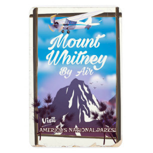 Mount Whitney, Classic California Travel poster Magneet