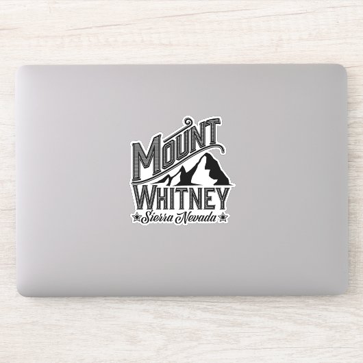 Mount Whitney Sierra Nevada Travel poster Sticker (Computer)