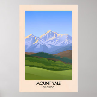 Mount Yale Colorado USA Reisposter Poster