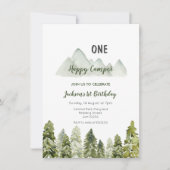 Mountain adventure camper 1ère invitation annivers (Devant)