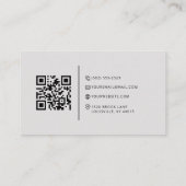 Mountain Adventure Guide QR Code Carte de visite (Dos)