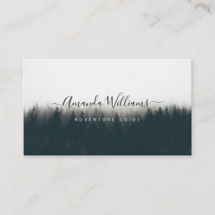 Mountain Adventure Guide QR Code Visitekaartje