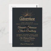Mountain Adventure Mariage rustique Invitation (Devant / Derrière)