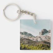 Mountain adventure, Personalized Men's Name Sleutelhanger (Voorkant)