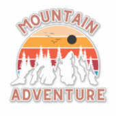 Mountain Adventure Sticker (Voorkant)