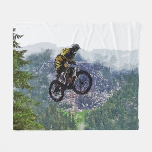Mountain Air - BMX Rider Fleece Deken (Voorkant (Horizontaal))